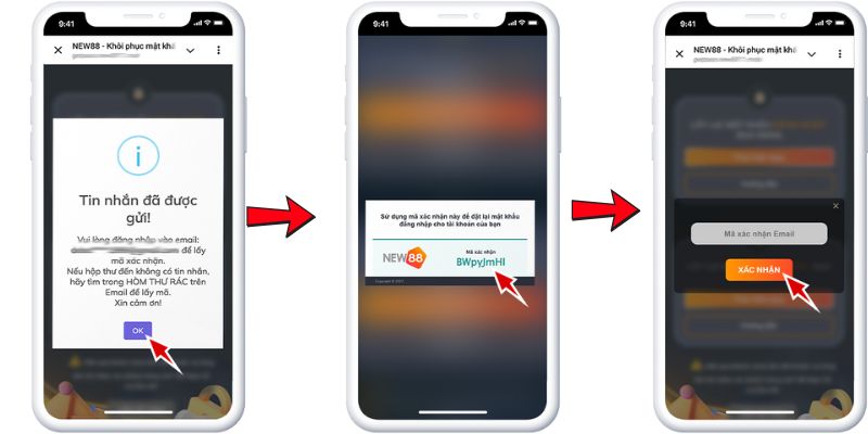 Hoàn tất các bước lấy lại tài khoản đăng nhập New88 Hoàn tất các bước lấy lại tài khoản đăng nhập New88